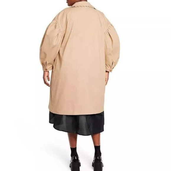 Kika Vargas X Target Charlotte Khaki Jacket Coat Size 3X NWT - Picture 7 of 9